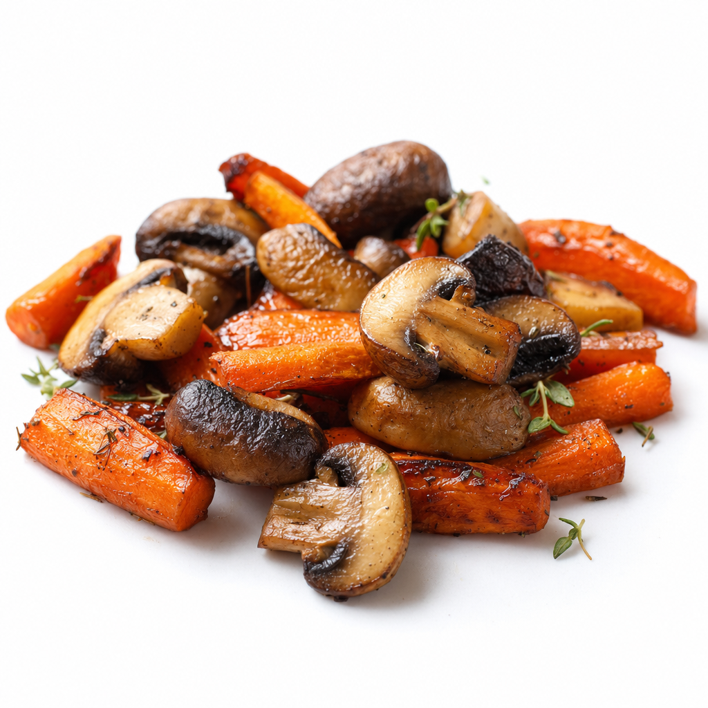 Roasted Mushroom with Carrots