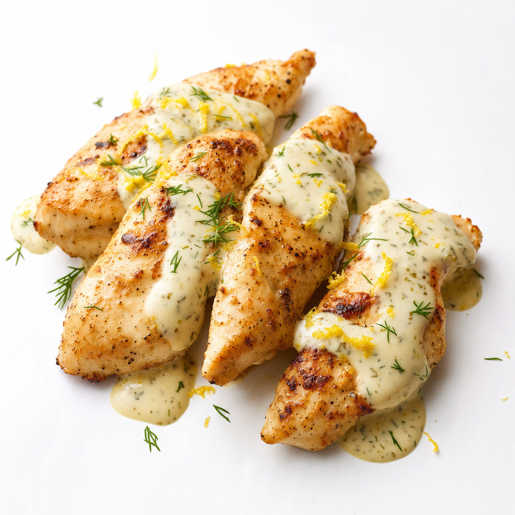 Baked Chicken with Lemon Sauce