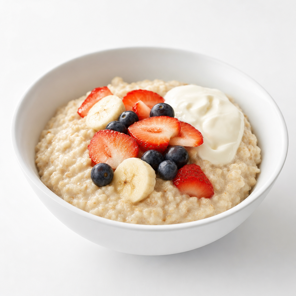 Oatmeal (fruit&cream)