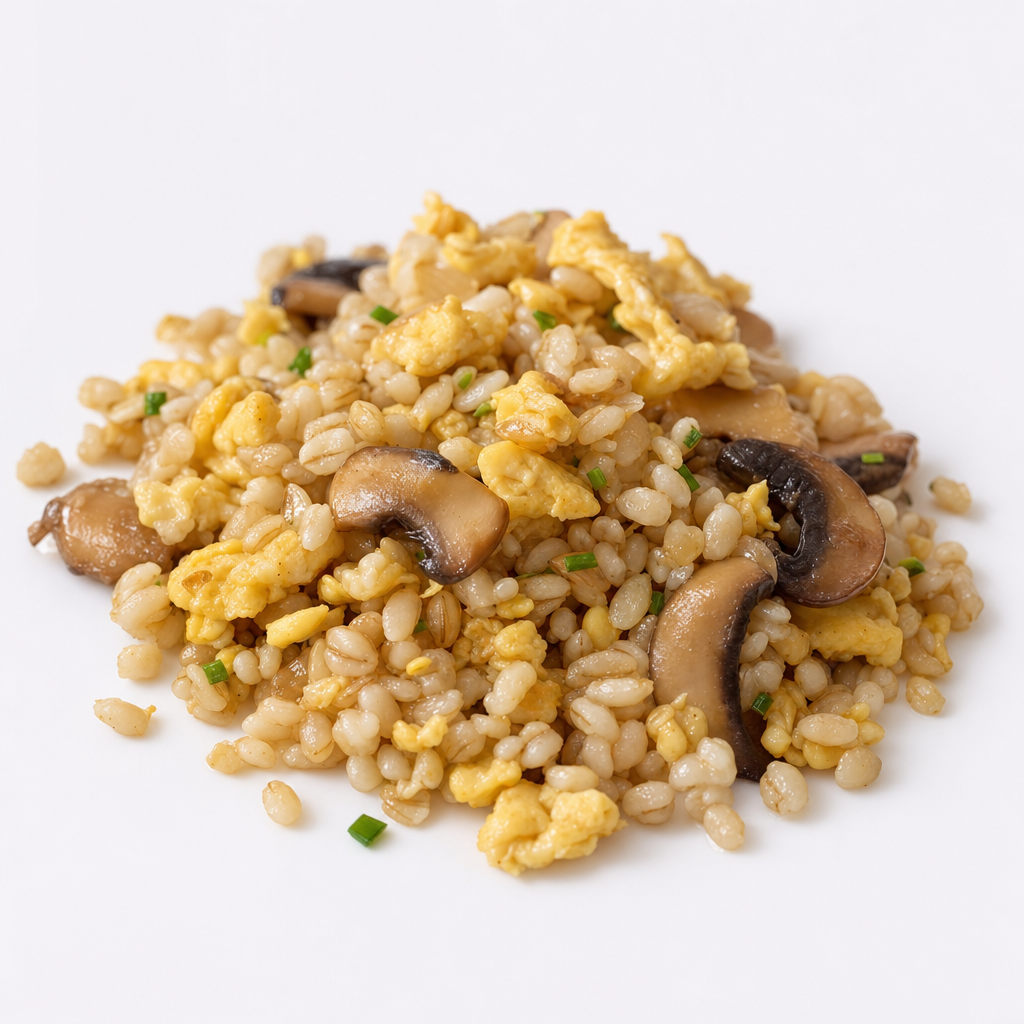 Egg Barley w/ Mushrooms