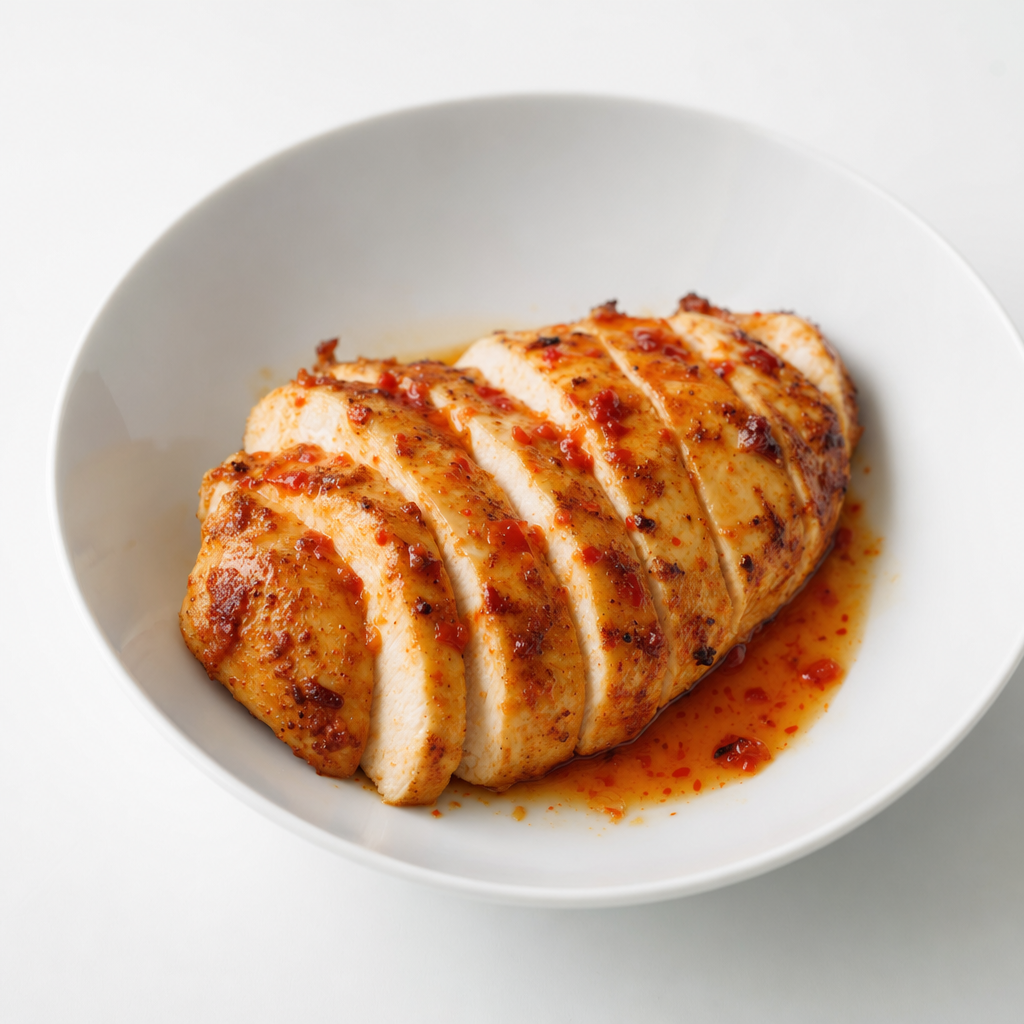 Baked Chicken Breast with Chili Sauce