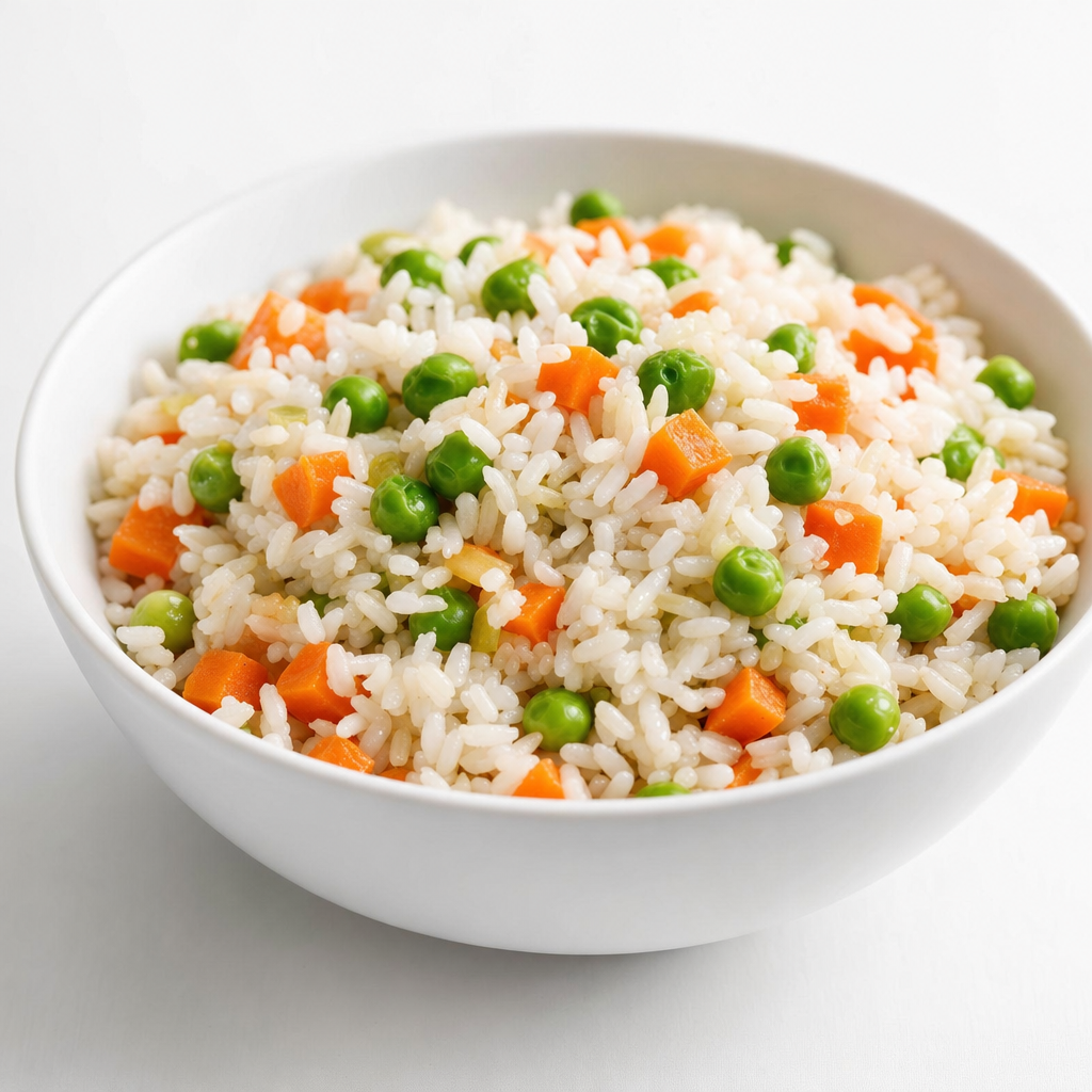 Yellow rice w/carrots & peas