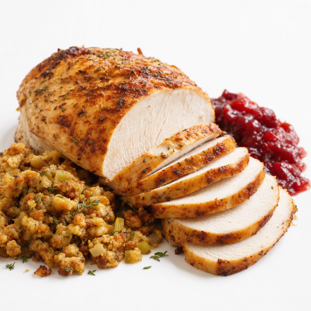 Oven Roasted Turkey w chutney & Stuffing