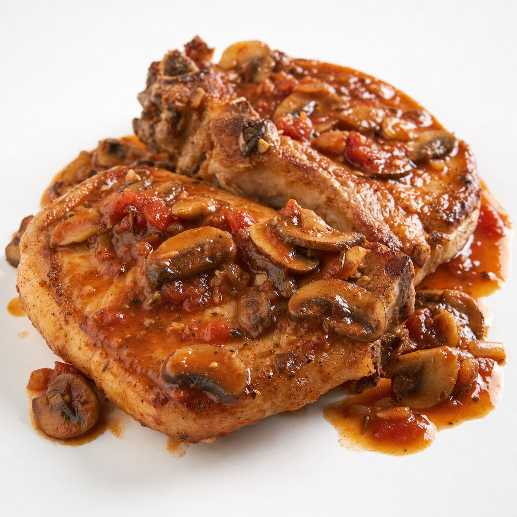 Pork Chops Cacciatore Sauce