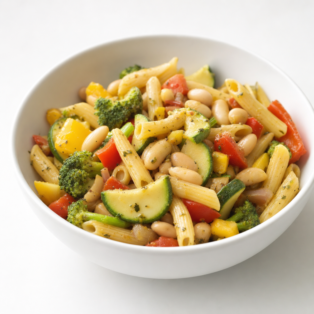 Pasta Primavera with Beans