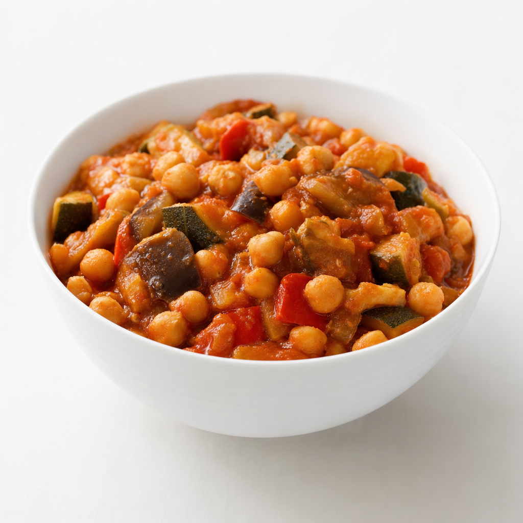 Chickpeas in Ratatouille Sauce