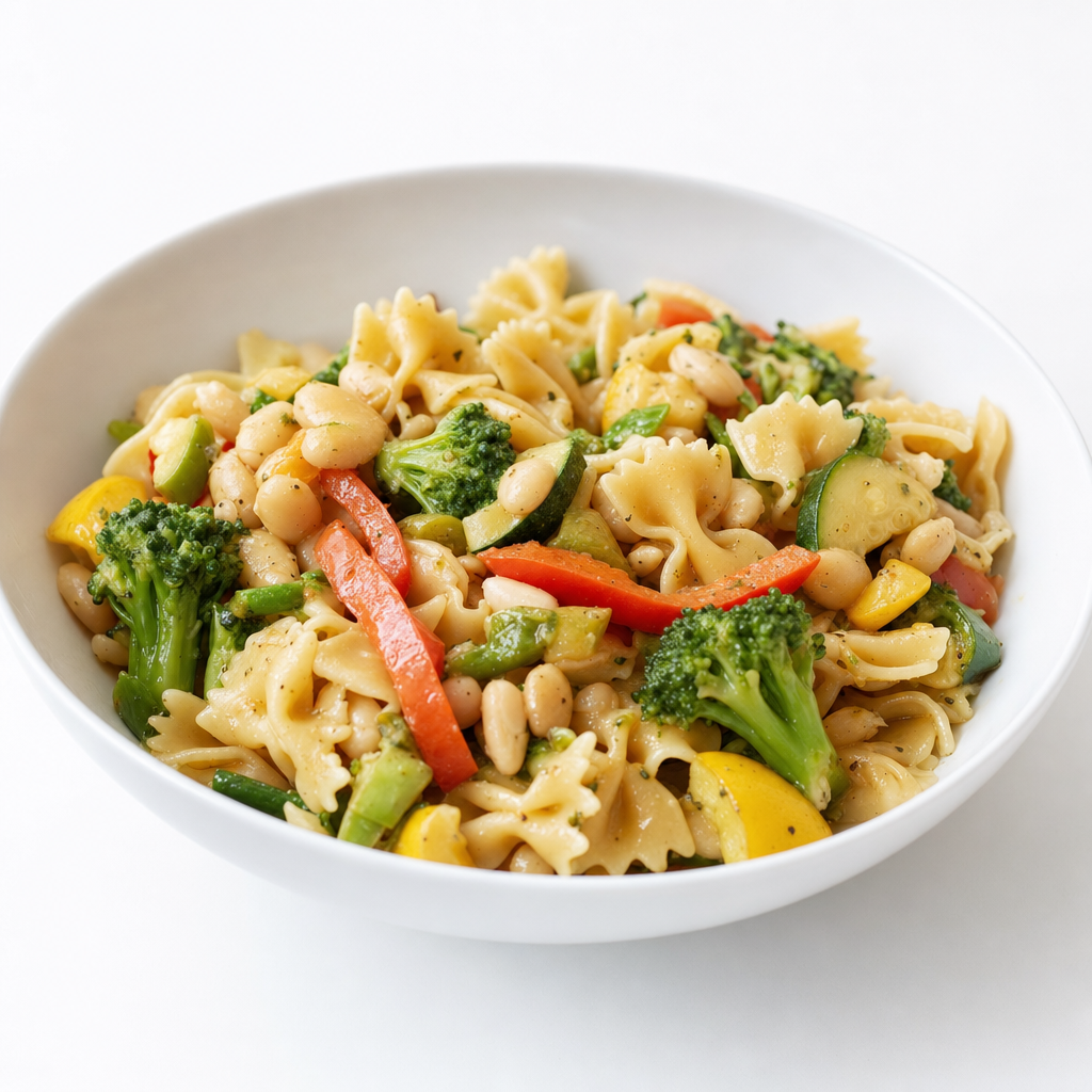Pasta Primavera w/ White Beans