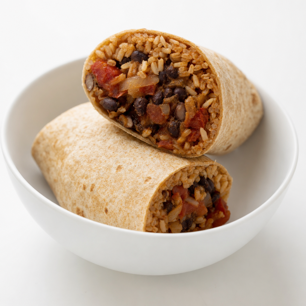 Classic Whole Wheat Bean and Brown Rice Burrito