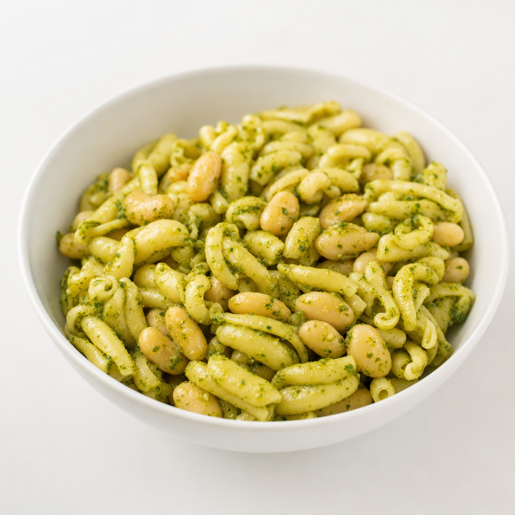 Pesto Pasta with Beans